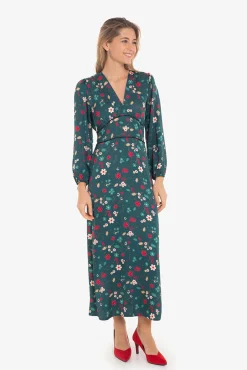 Vestido con estampado asiático