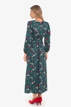 Vestido con estampado asiático