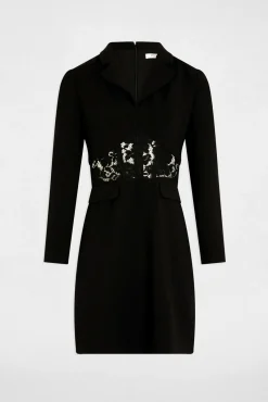 Vestido corto ajustado encaje