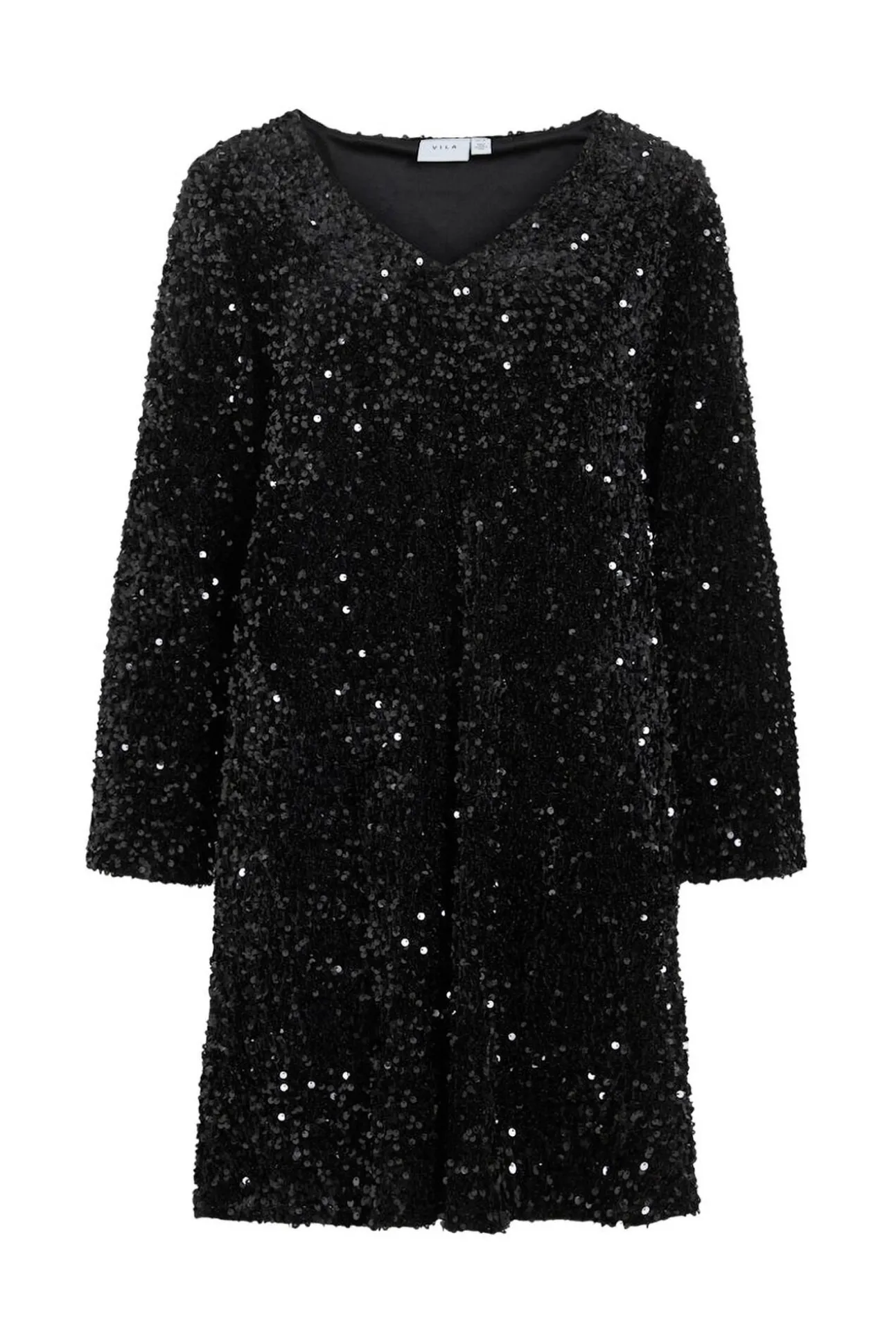 Vestido corto con lentejuelas