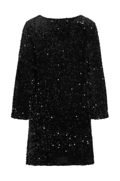 Vestido corto con lentejuelas