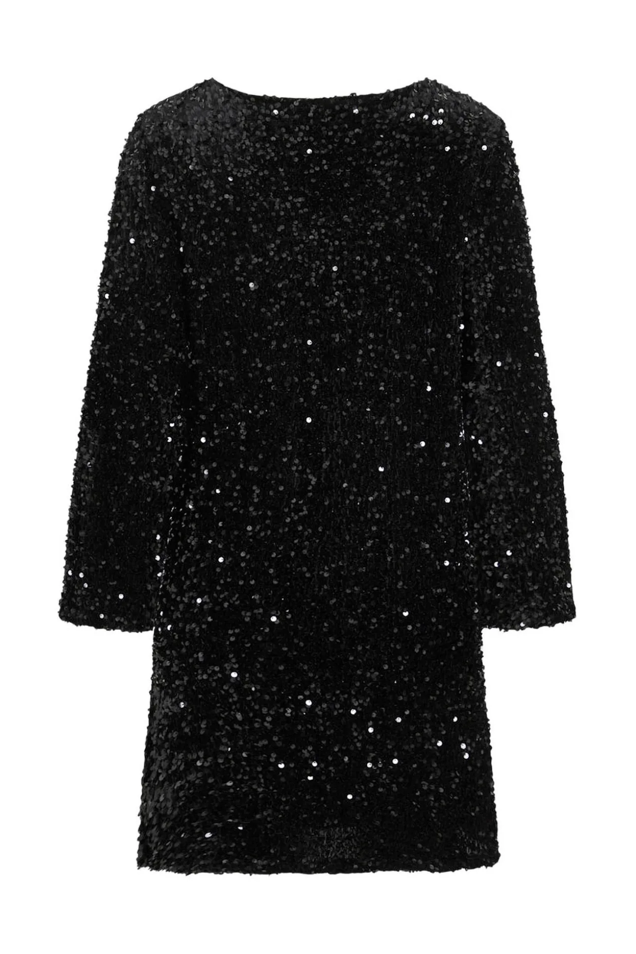 Vestido corto con lentejuelas