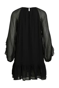 Vestido corto con volantes