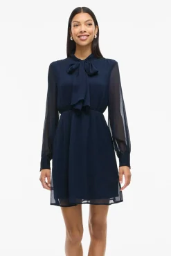 Vestido corto de gasa