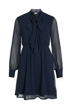 Vestido corto de gasa