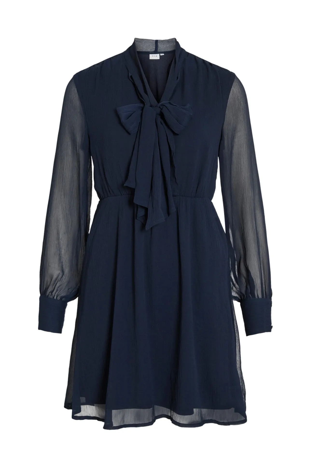 Vestido corto de gasa