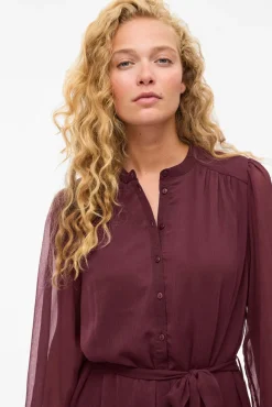 Vestido corto de gasa