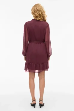 Vestido corto de gasa