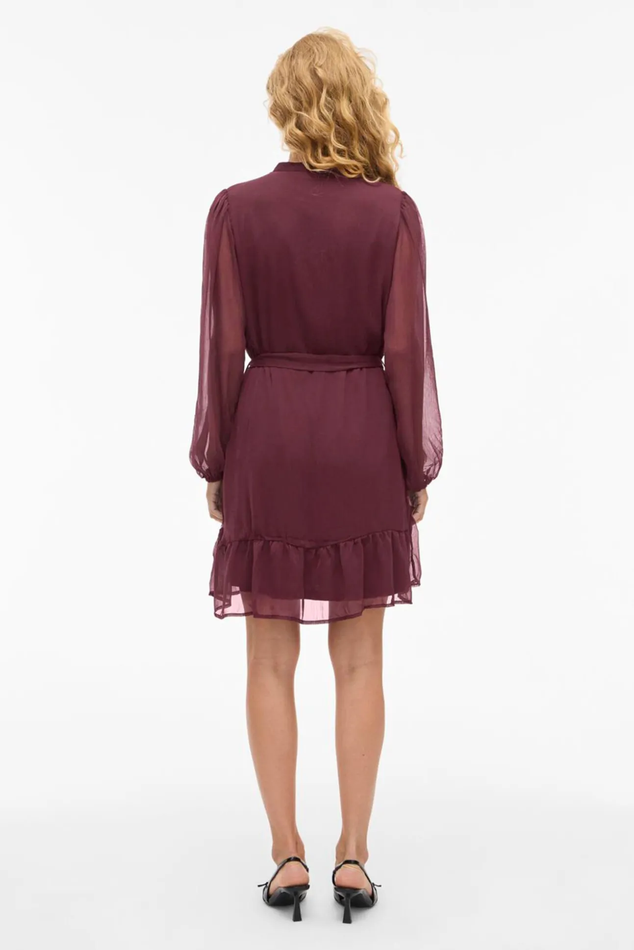 Vestido corto de gasa