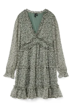 Vestido corto de gasa