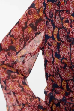 Vestido corto de gasa