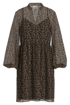 Vestido corto de gasa