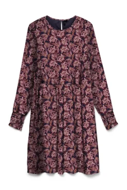 Vestido corto de manga larga