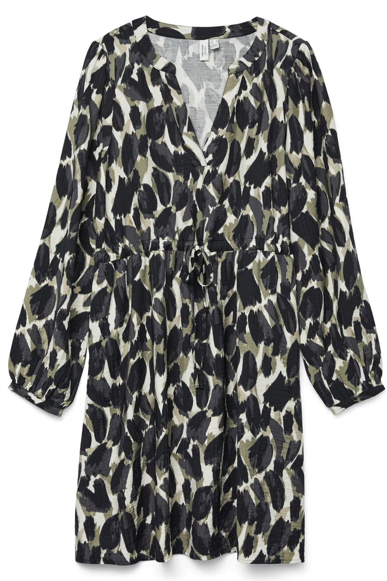 Vestido corto de manga larga Curve