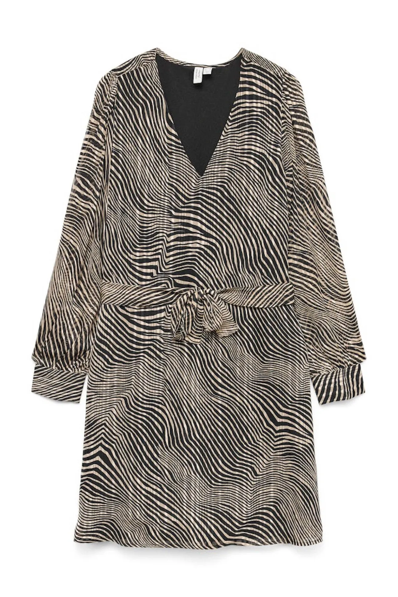 Vestido corto de manga larga