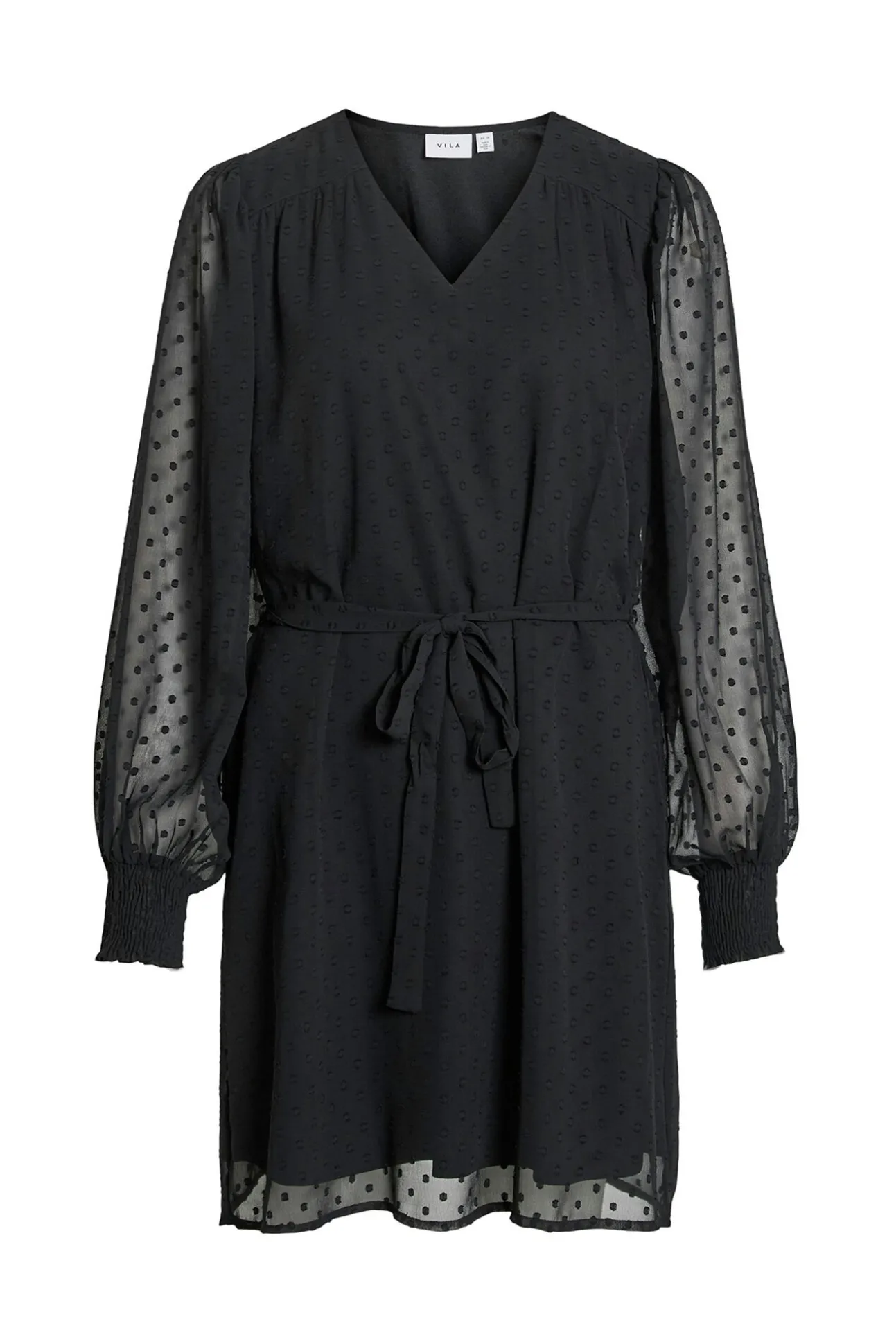 Vestido corto de plumeti