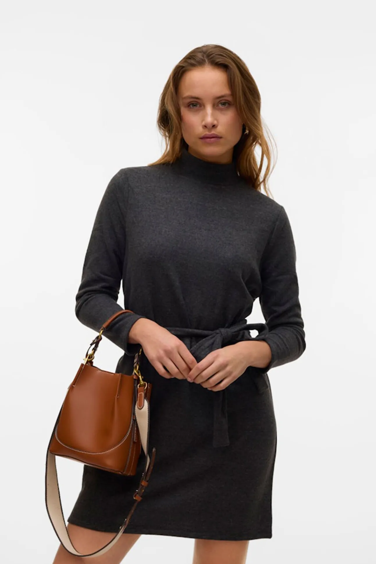 Vestido corto de punto