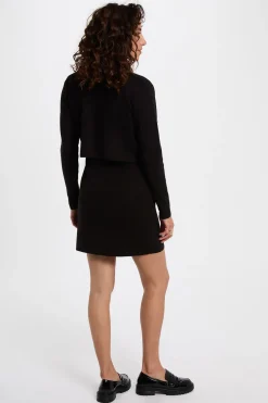 Vestido corto efecto 2 en 1