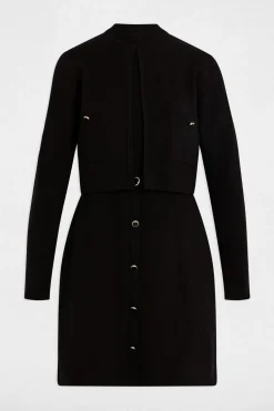 Vestido corto efecto 2 en 1