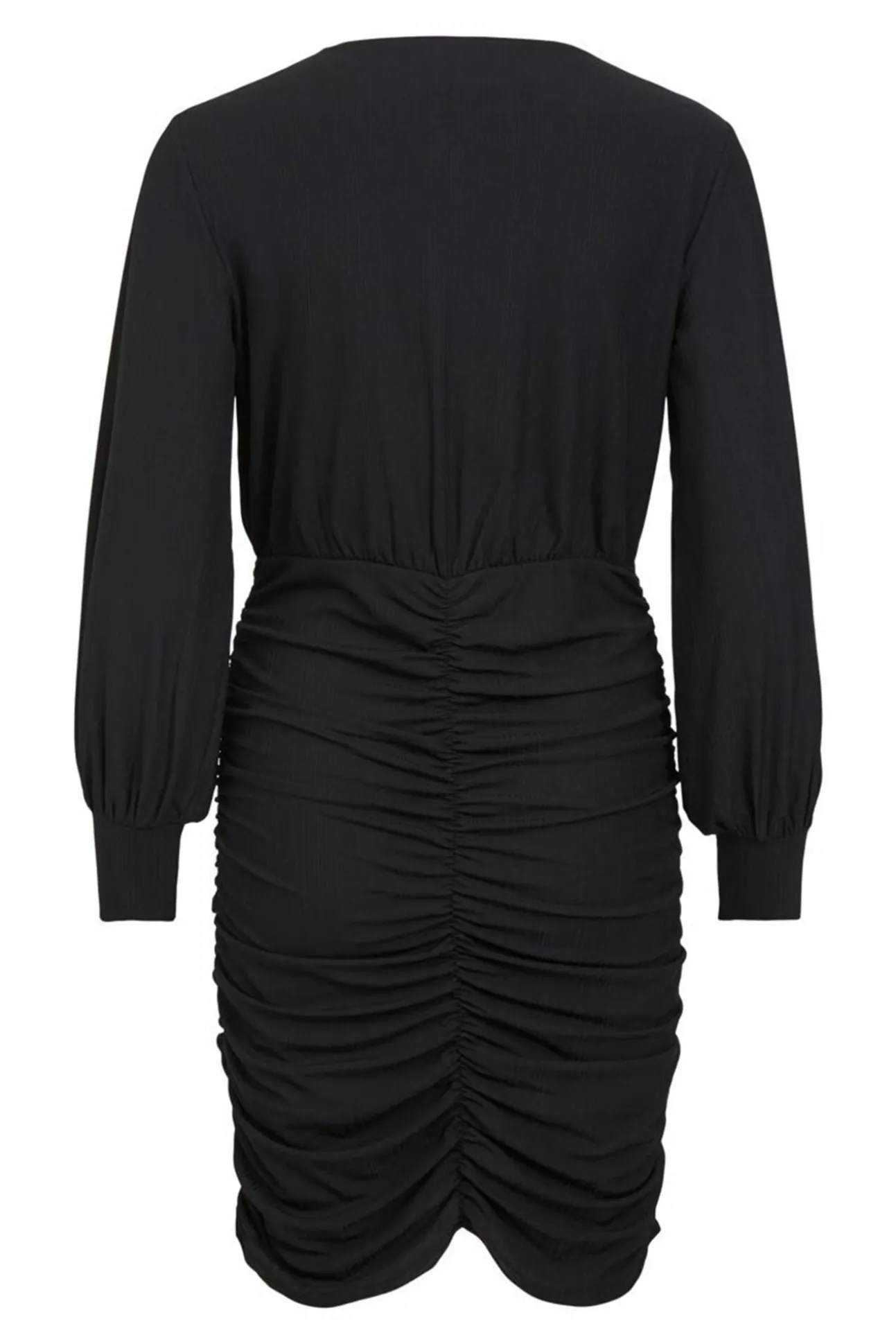 Vestido corto entallado fruncido