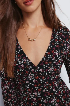 Vestido corto flores