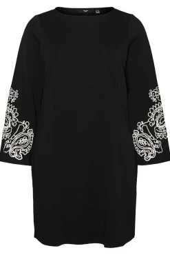 Vestido corto manga larga Curve