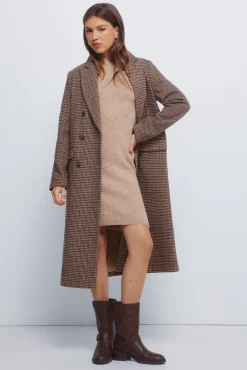 Vestido corto punto cable knit