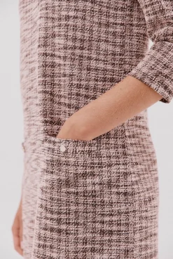 Vestido corto tweed