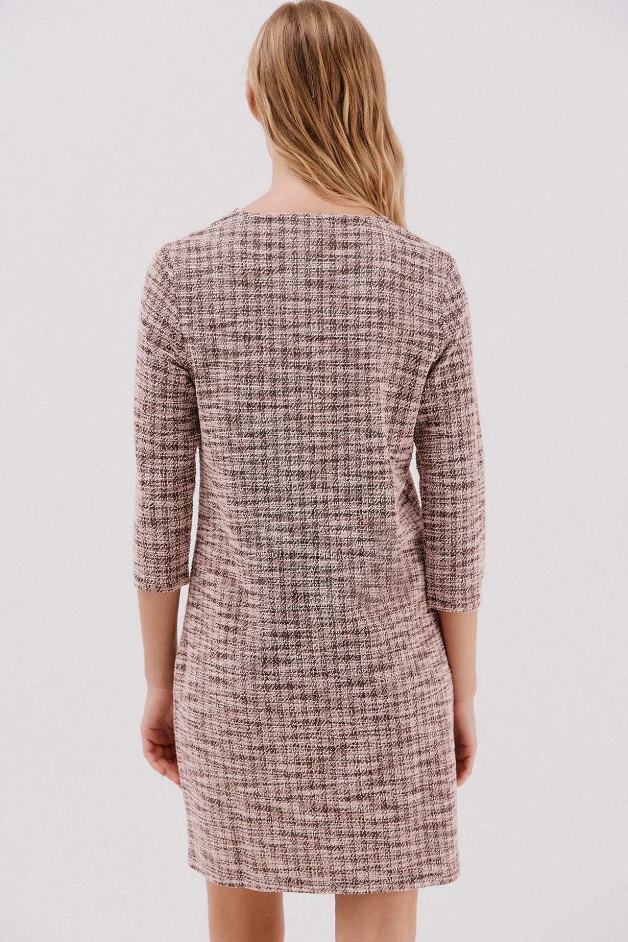 Vestido corto tweed