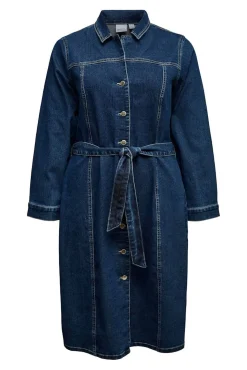 Vestido corto vaquero talla grande