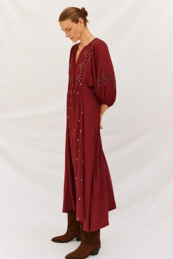 Vestido cuello redondo