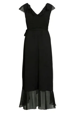 Vestido de gasa midi de fiesta