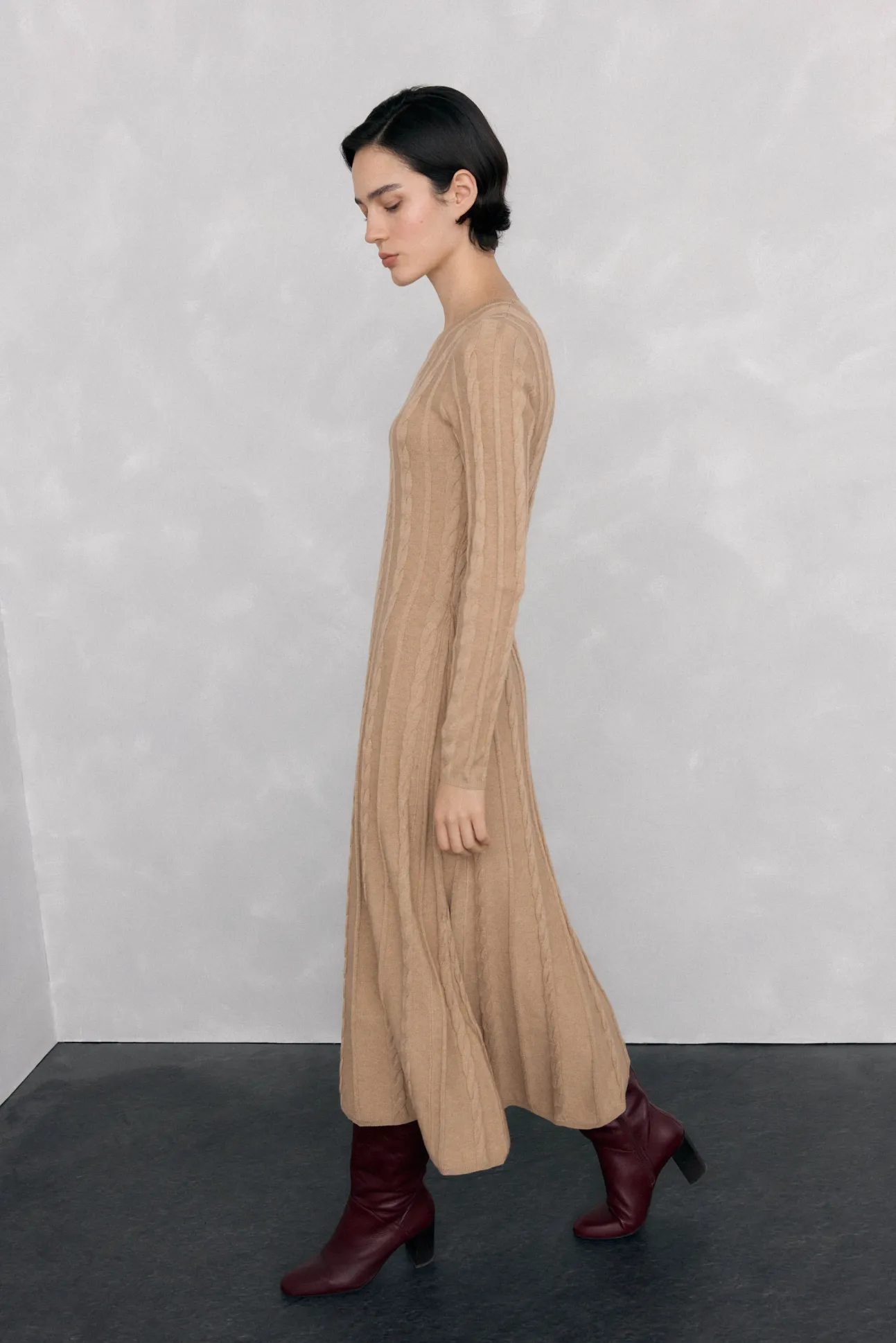 Vestido de punto con ochos