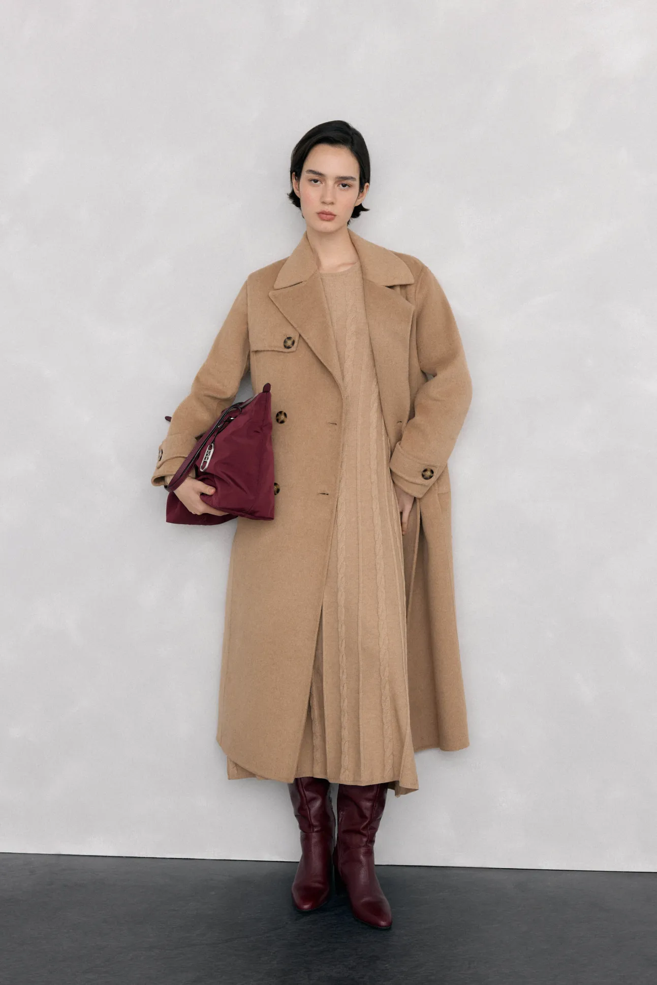 Vestido de punto con ochos