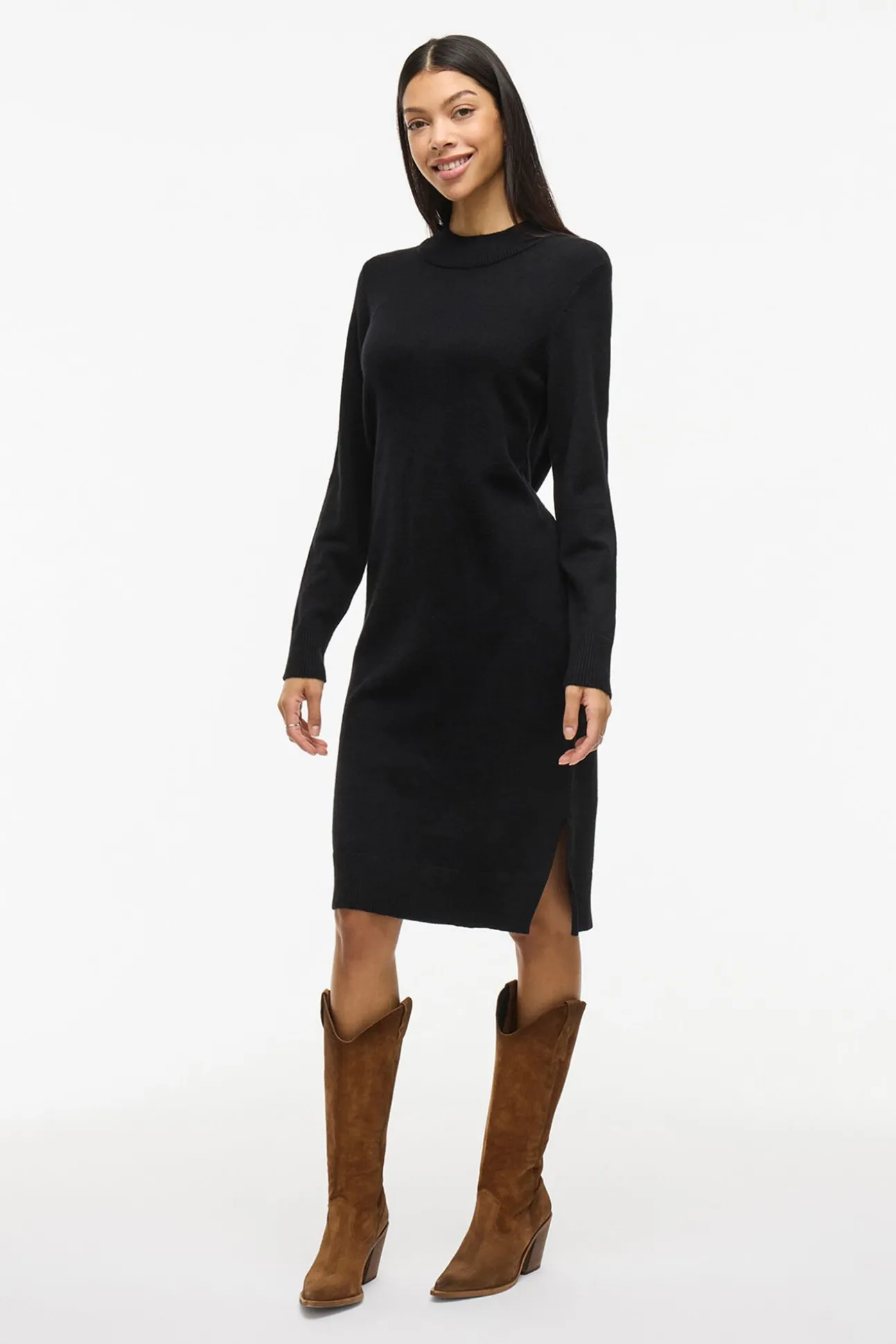 Vestido de punto con viscosa