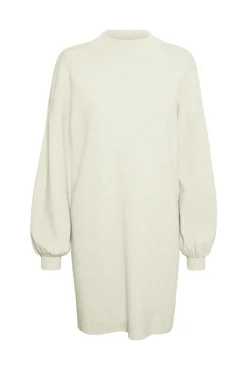 Vestido de punto corto manga larga