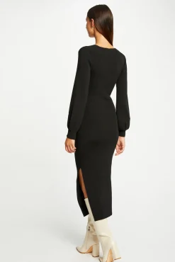 Vestido de punto largo ajustado