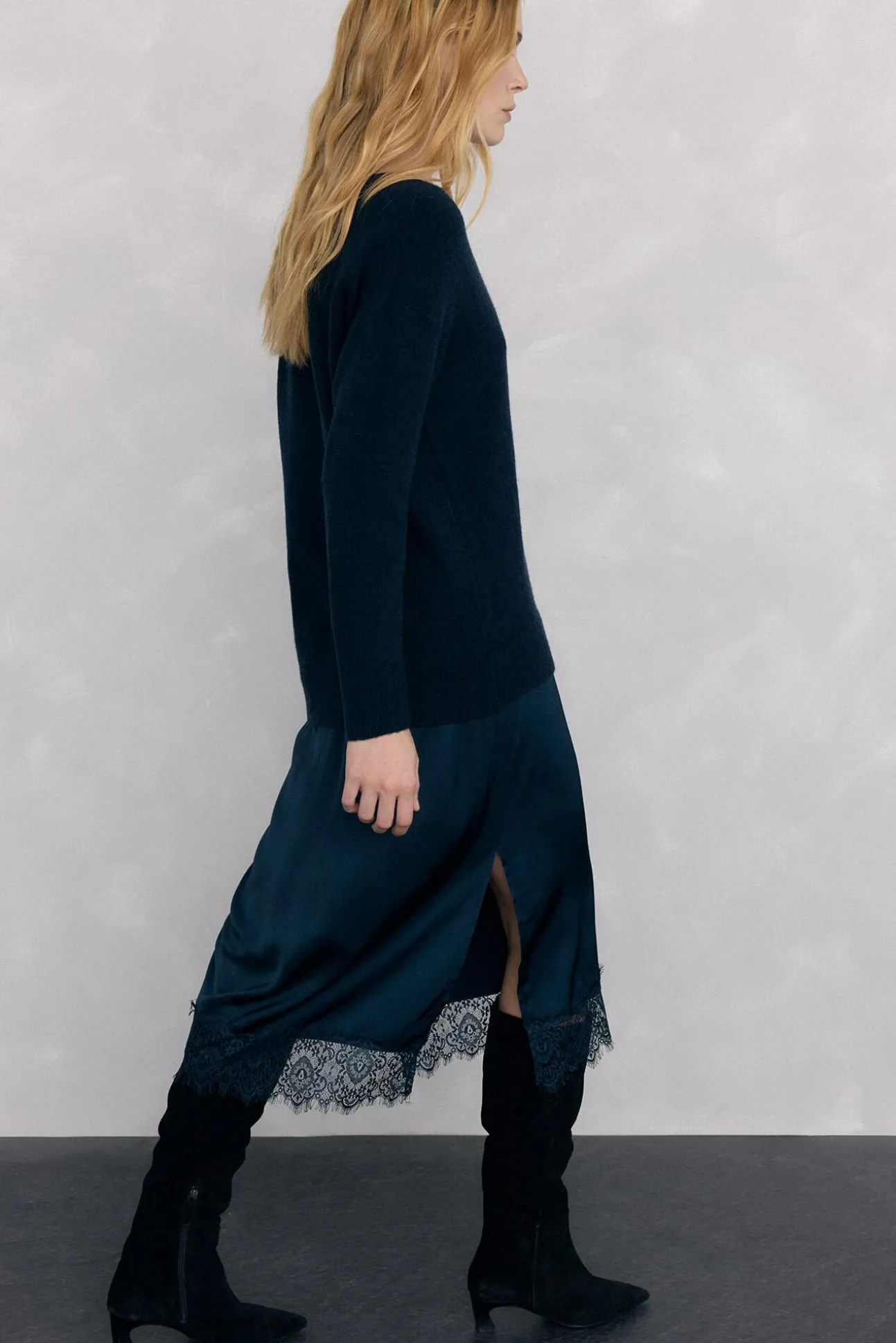 Vestido de punto lencero