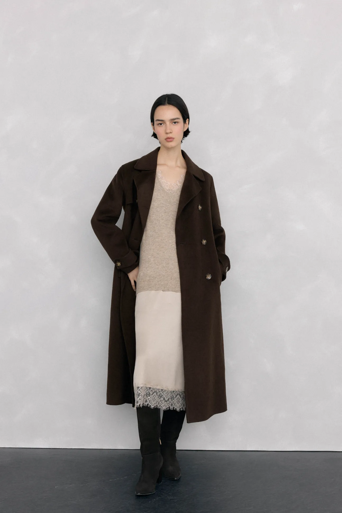 Vestido de punto lencero