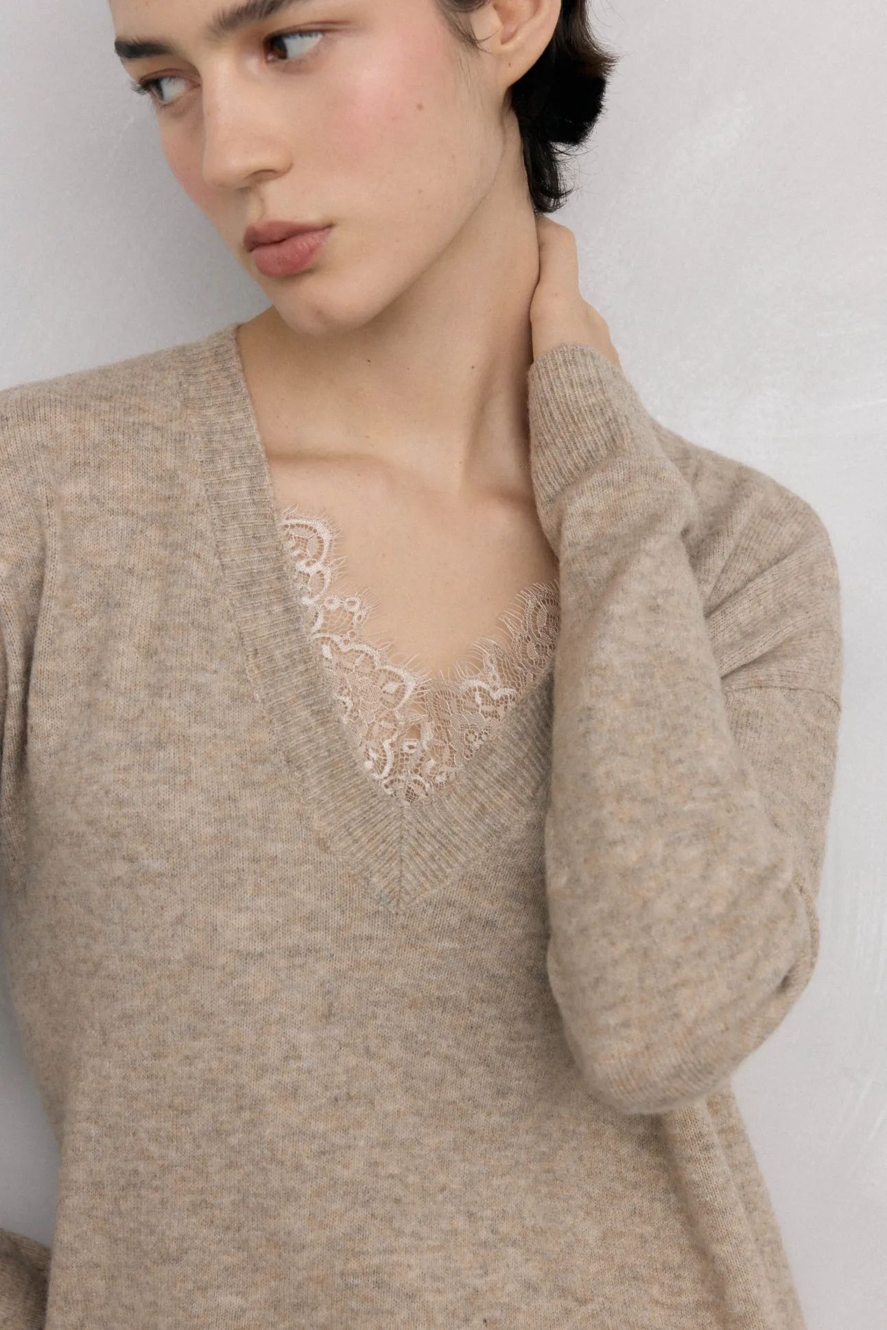 Vestido de punto lencero