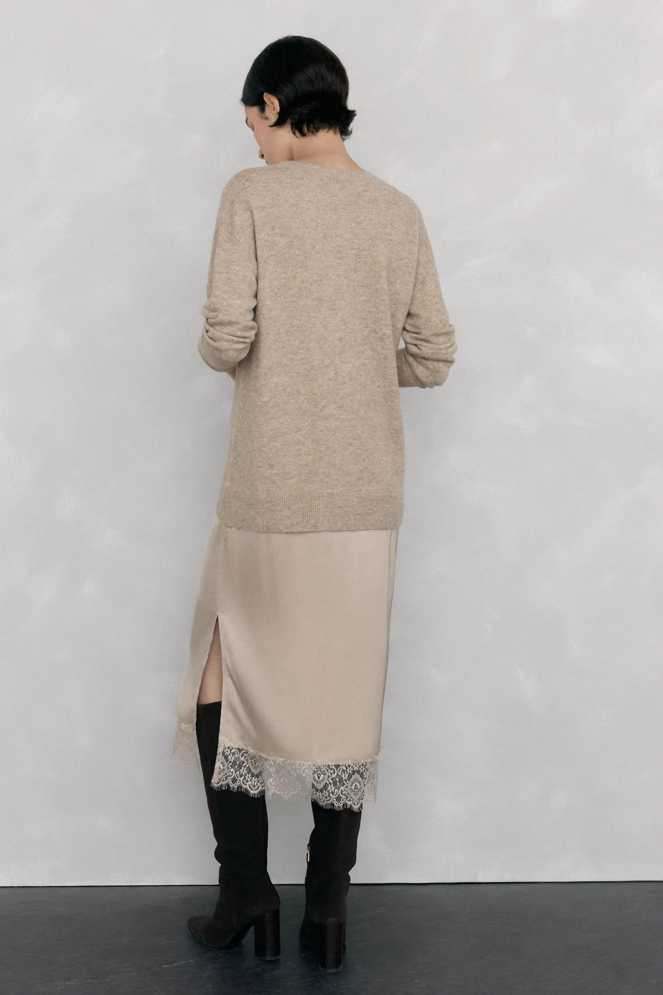 Vestido de punto lencero