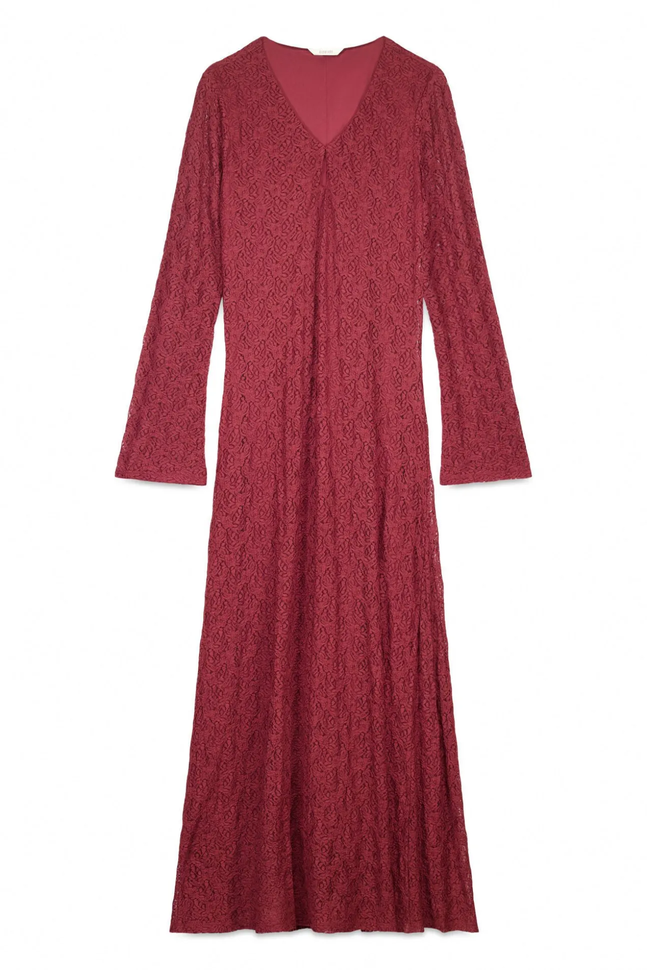 Vestido encaje manga larga