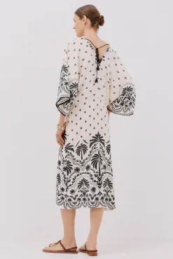 Vestido estampado frunces