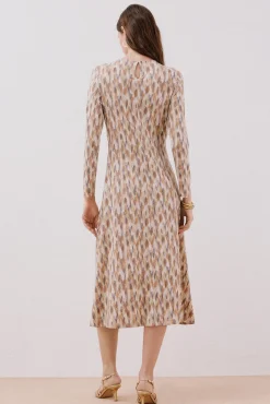 Vestido estampado frunces