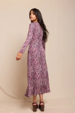 Vestido estampado frunces