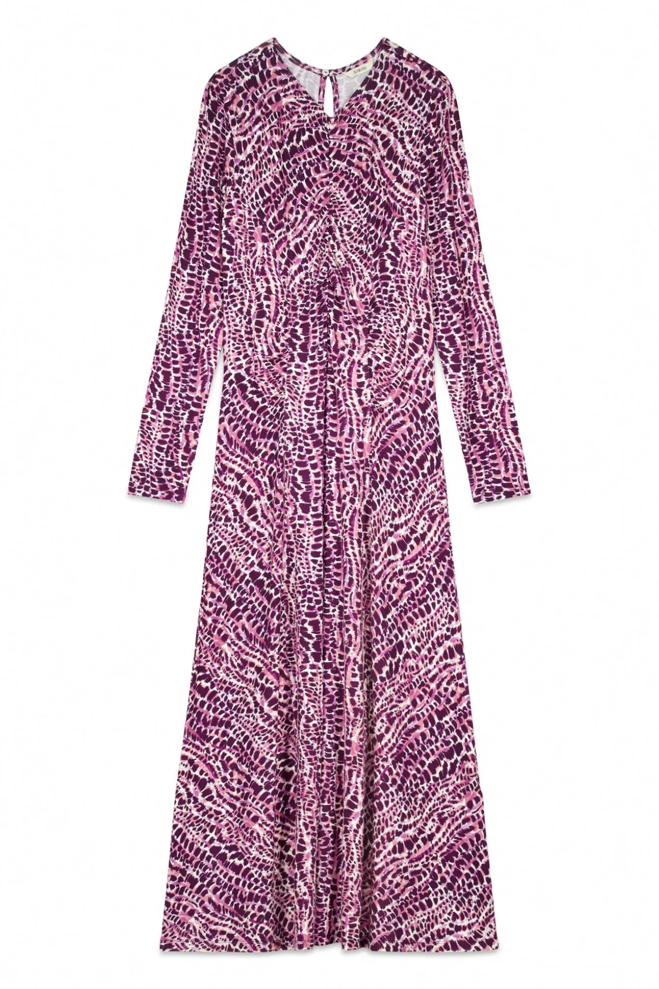 Vestido estampado frunces