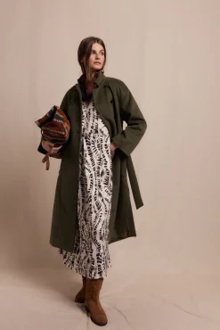 Vestido estampado pliegue