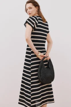 Vestido estructura rayas