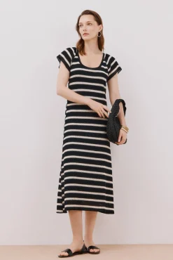 Vestido estructura rayas