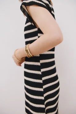 Vestido estructura rayas